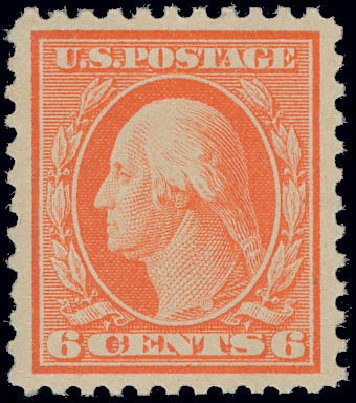 US Stamps Prices Scott Catalog # 506 - 6c 1917 Washington Perf 11. Matthew Bennett International, Jun 2008, Sale 328, Lot 1010