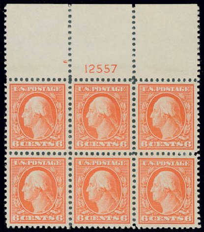 Value of US Stamp Scott Cat. # 506: 6c 1917 Washington Perf 11. Matthew Bennett International, Jun 2008, Sale 328, Lot 1011