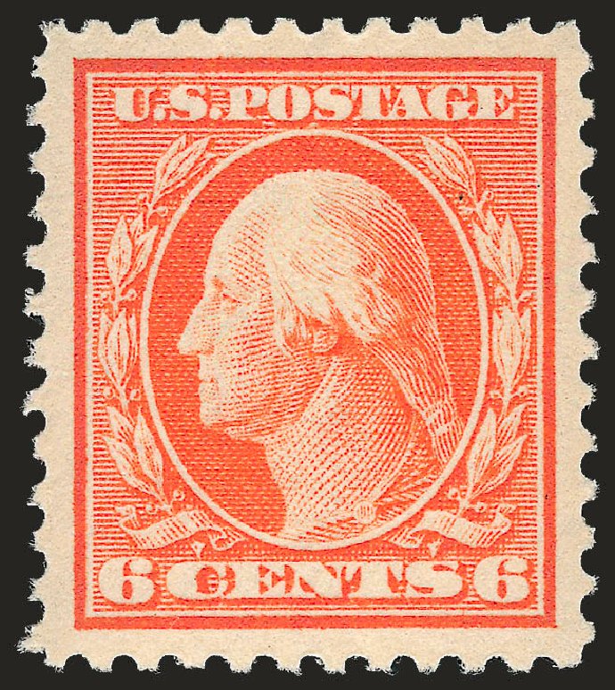 US Stamp Values Scott # 506: 1917 6c Washington Perf 11. Robert Siegel Auction Galleries, Jun 2009, Sale 975, Lot 1925