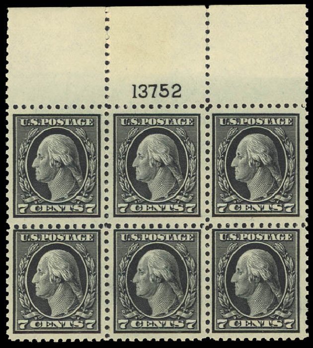 Costs of US Stamps Scott #507: 1917 7c Washington Perf 11. Daniel Kelleher Auctions, Apr 2012, Sale 629, Lot 368