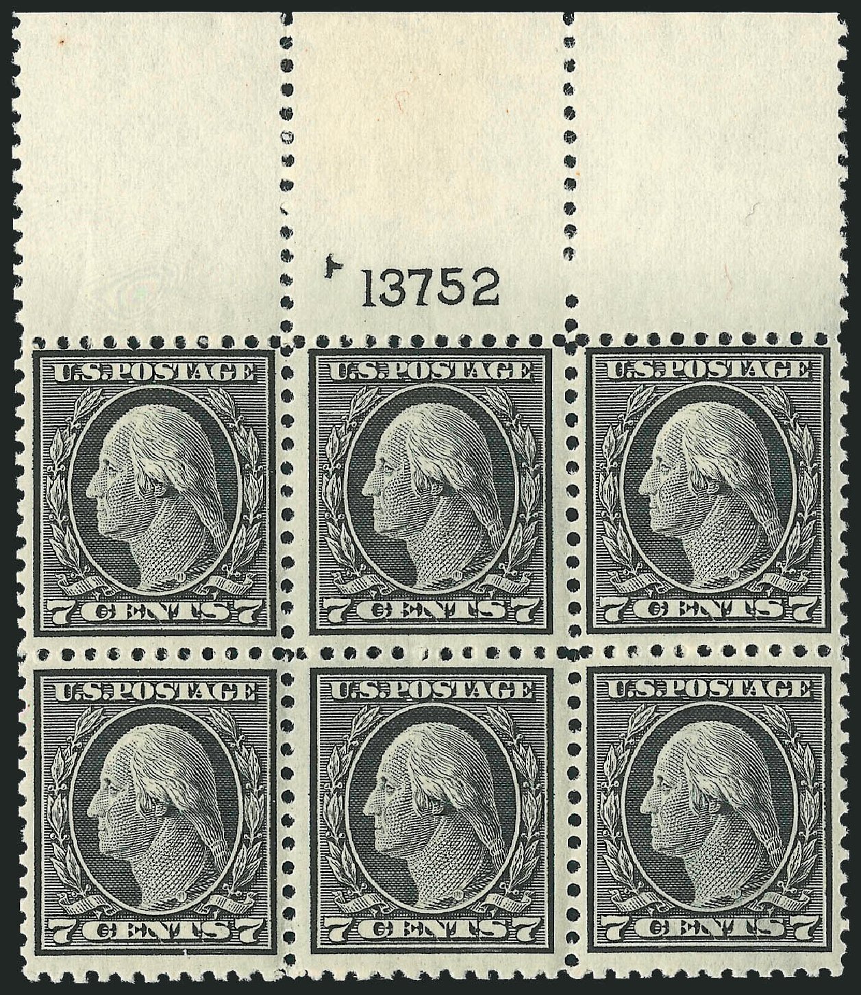 Price of US Stamps Scott #507 - 1917 7c Washington Perf 11. Robert Siegel Auction Galleries, Jun 2011, Sale 1011, Lot 769