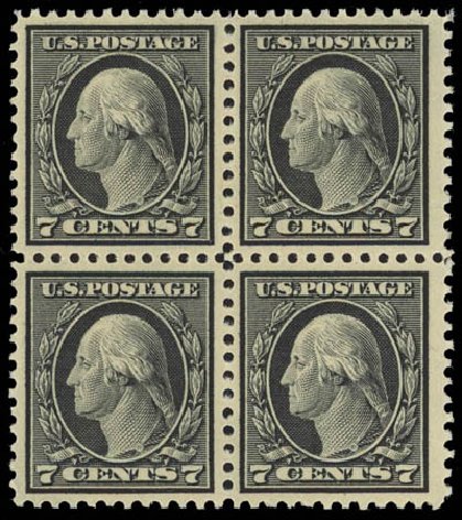 Costs of US Stamp Scott 507: 1917 7c Washington Perf 11. Daniel Kelleher Auctions, Jul 2011, Sale 625, Lot 1013