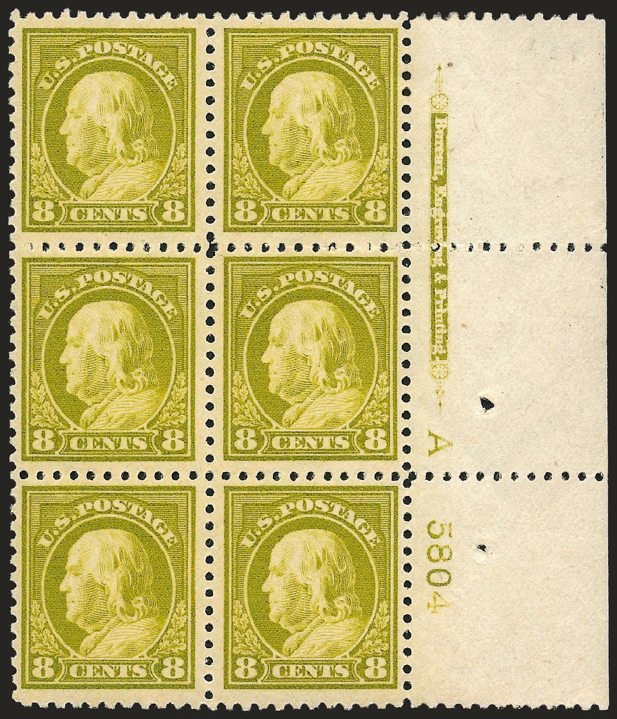 Price of US Stamp Scott #508: 8c 1917 Franklin Perf 11. Robert Siegel Auction Galleries, Dec 2008, Sale 967, Lot 4877