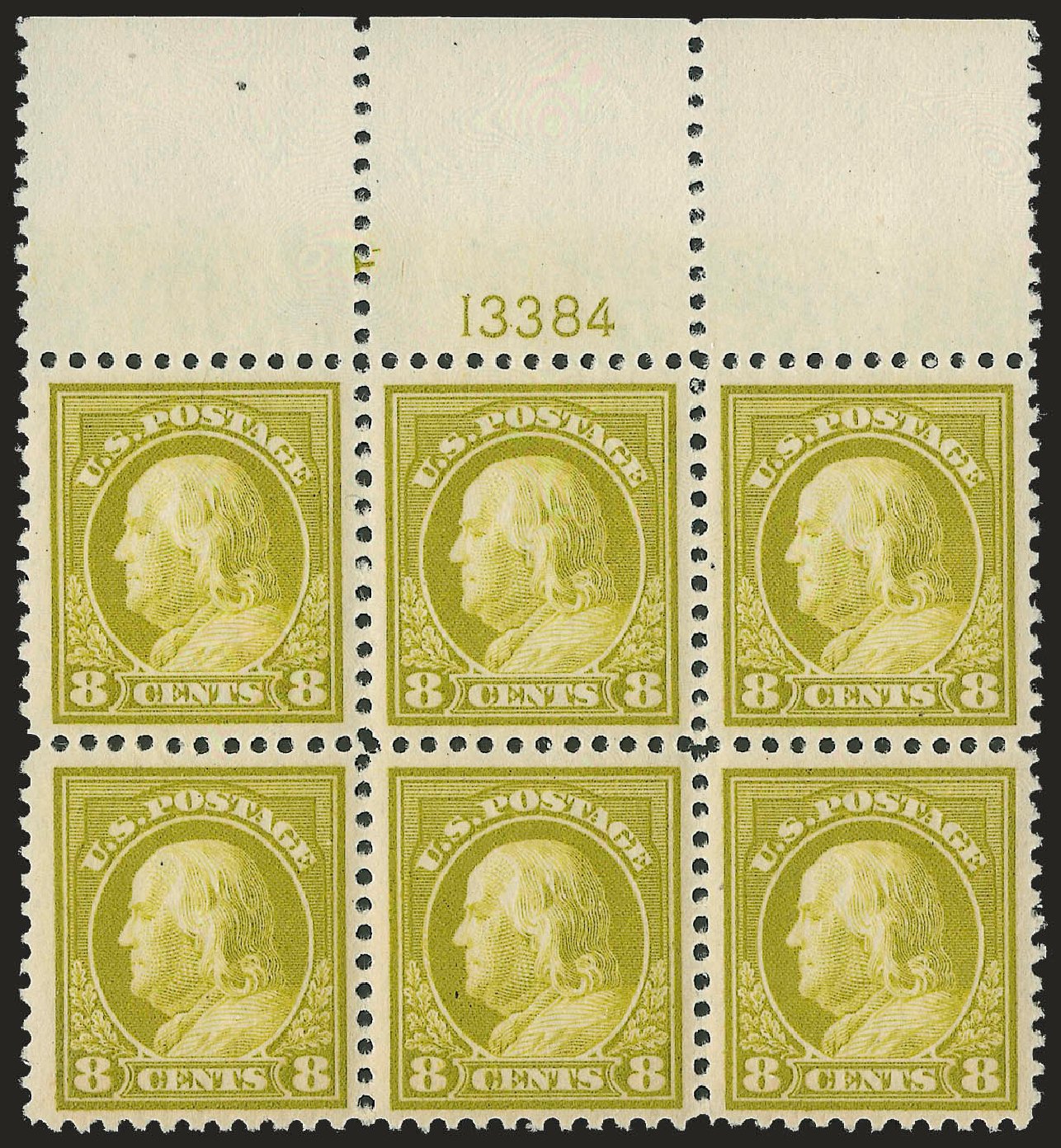 Cost of US Stamp Scott Cat. 508: 1917 8c Franklin Perf 11. Robert Siegel Auction Galleries, Apr 2010, Sale 984, Lot 924