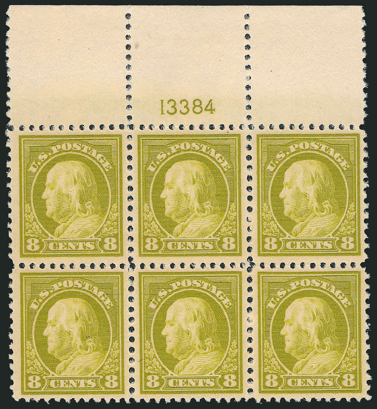 US Stamps Price Scott Cat. #508: 1917 8c Franklin Perf 11. Robert Siegel Auction Galleries, Dec 2010, Sale 1000, Lot 1235