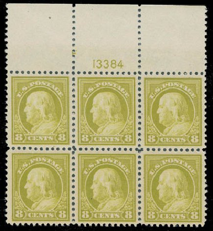 Costs of US Stamp Scott Catalog #508: 1917 8c Franklin Perf 11. Matthew Bennett International, Jun 2008, Sale 328, Lot 1012