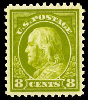 Price of US Stamp Scott Catalog #508 - 8c 1917 Franklin Perf 11. Daniel Kelleher Auctions, Dec 2012, Sale 633, Lot 883