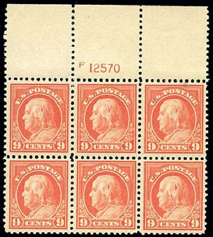 Cost of US Stamp Scott Catalogue 509 - 1917 9c Franklin Perf 11. Harmer-Schau Auction Galleries, Jun 2008, Sale 78, Lot 1600