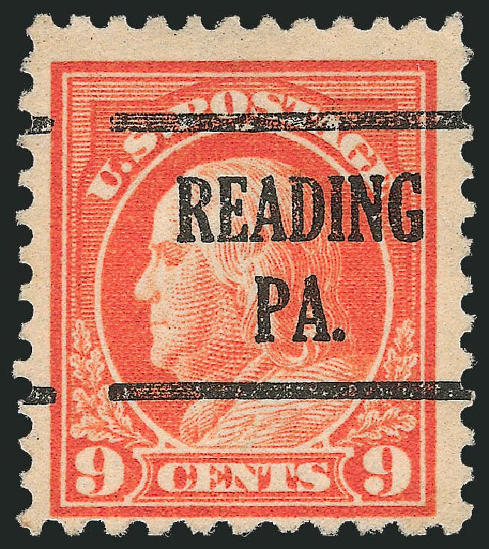 US Stamp Values Scott Catalog 509 - 1917 9c Franklin Perf 11. Robert Siegel Auction Galleries, Dec 2010, Sale 1001, Lot 2066