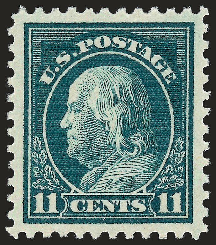 US Stamps Price Scott Cat. # 511 - 11c 1917 Franklin Perf 11. Robert Siegel Auction Galleries, Dec 2008, Sale 967, Lot 4878