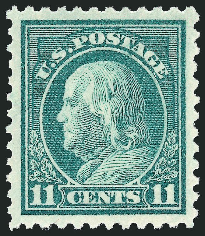 US Stamp Value Scott Cat. # 511: 11c 1917 Franklin Perf 11. Robert Siegel Auction Galleries, Dec 2008, Sale 967, Lot 4879