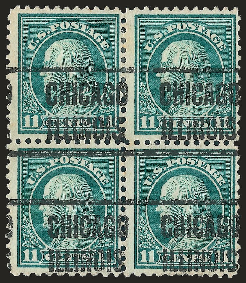 US Stamps Prices Scott #511: 11c 1917 Franklin Perf 11. Robert Siegel Auction Galleries, Jun 2010, Sale 989, Lot 190
