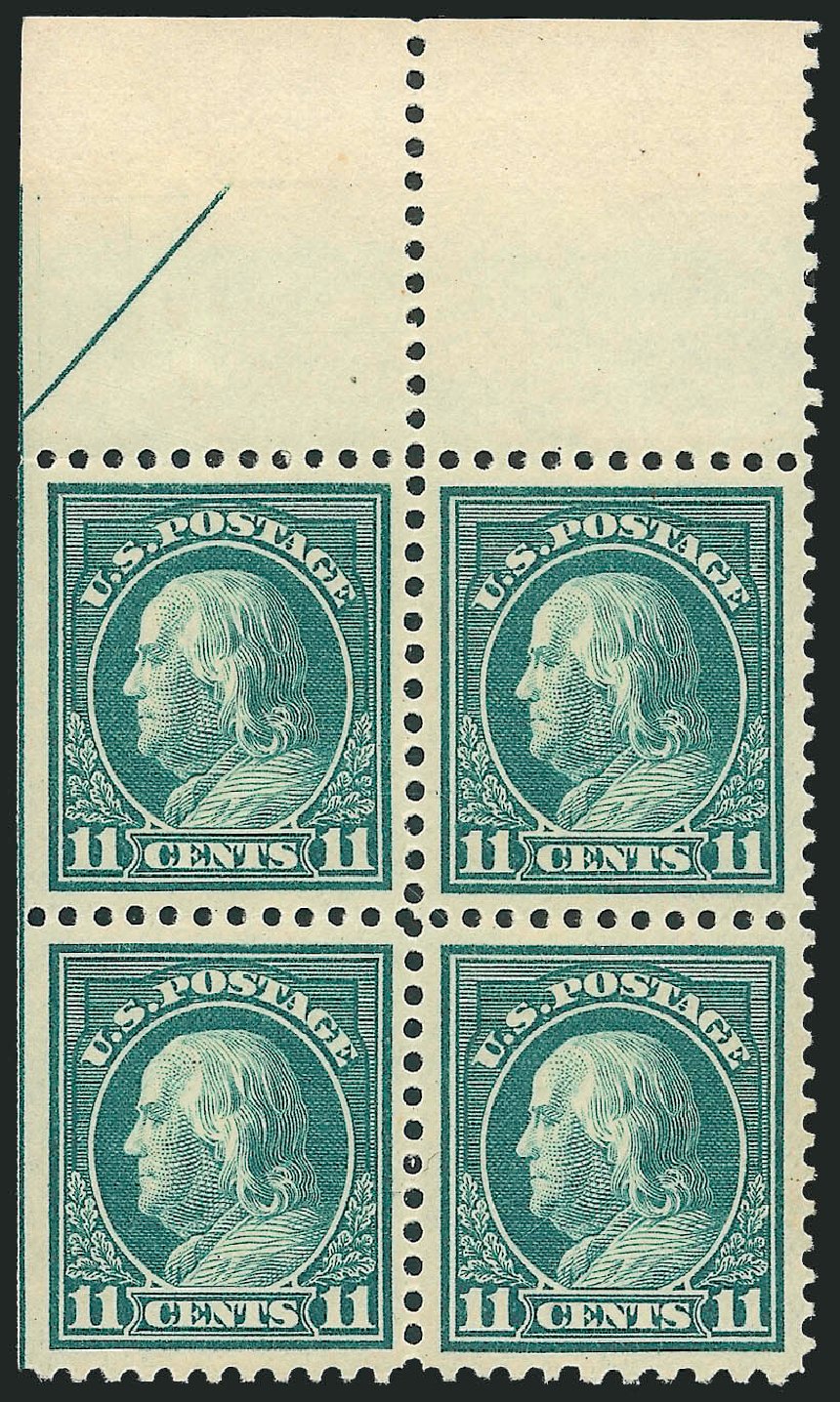 US Stamp Prices Scott Cat. # 511 - 11c 1917 Franklin Perf 11. Robert Siegel Auction Galleries, Dec 2010, Sale 1001, Lot 2074