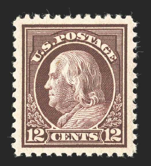 Costs of US Stamp Scott 512 - 12c 1917 Franklin Perf 11. Spink Shreves Galleries, Jul 2012, Sale 140, Lot 289