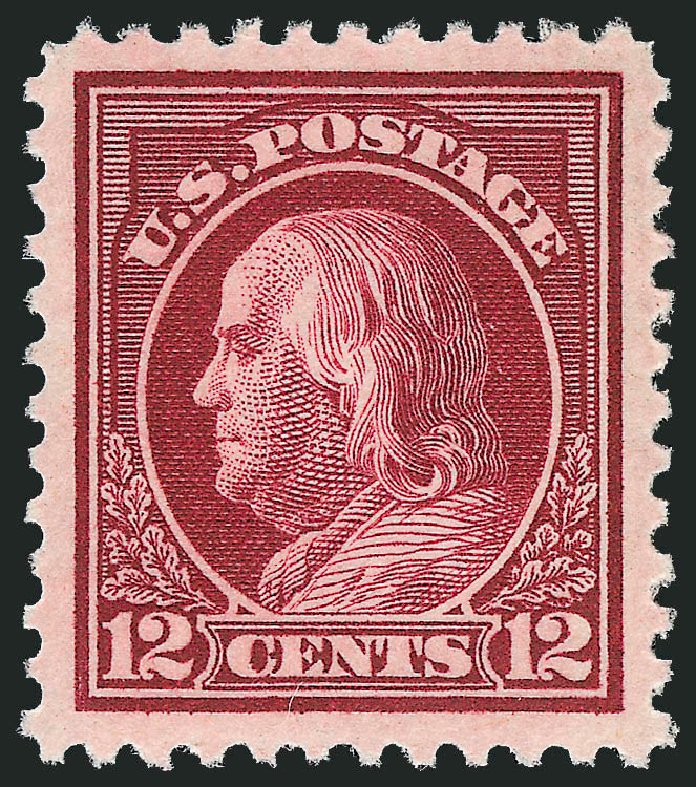 US Stamps Prices Scott Cat. # 512 - 1917 12c Franklin Perf 11. Robert Siegel Auction Galleries, Sep 2009, Sale 968B, Lot 681