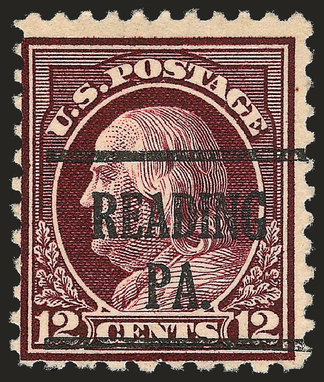 US Stamps Prices Scott Cat. #512 - 1917 12c Franklin Perf 11. Robert Siegel Auction Galleries, Sep 2008, Sale 962, Lot 2784