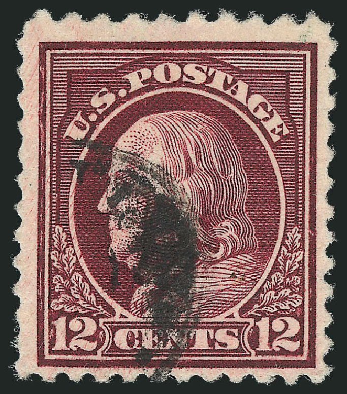 US Stamps Prices Scott Catalog #512 - 12c 1917 Franklin Perf 11. Robert Siegel Auction Galleries, Sep 2012, Sale 1028, Lot 435