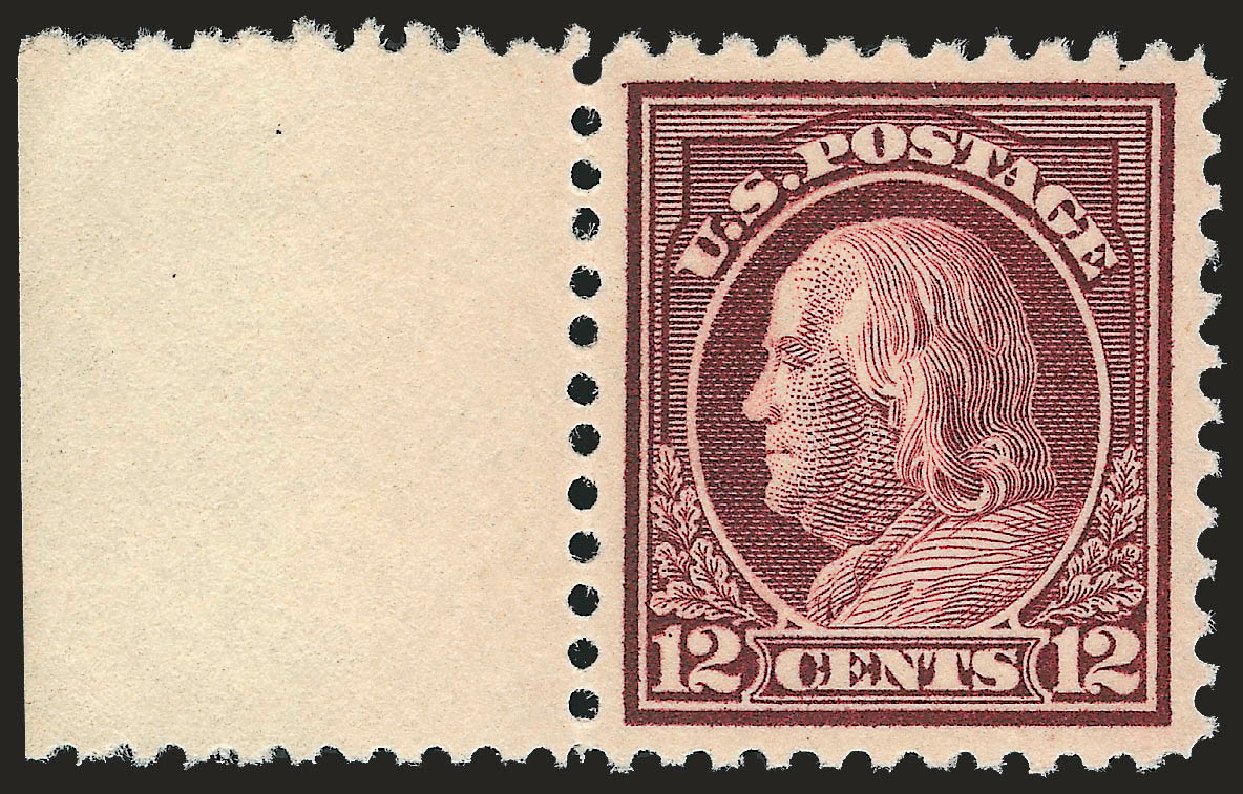 US Stamp Values Scott Catalogue 512: 12c 1917 Franklin Perf 11. Robert Siegel Auction Galleries, Jun 2010, Sale 992, Lot 2513