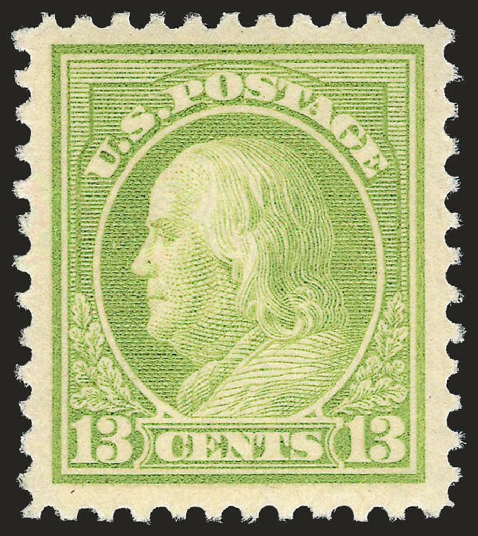 Costs of US Stamps Scott Catalog #513 - 1917 13c Franklin Perf 11. Robert Siegel Auction Galleries, Jun 2009, Sale 975, Lot 1933