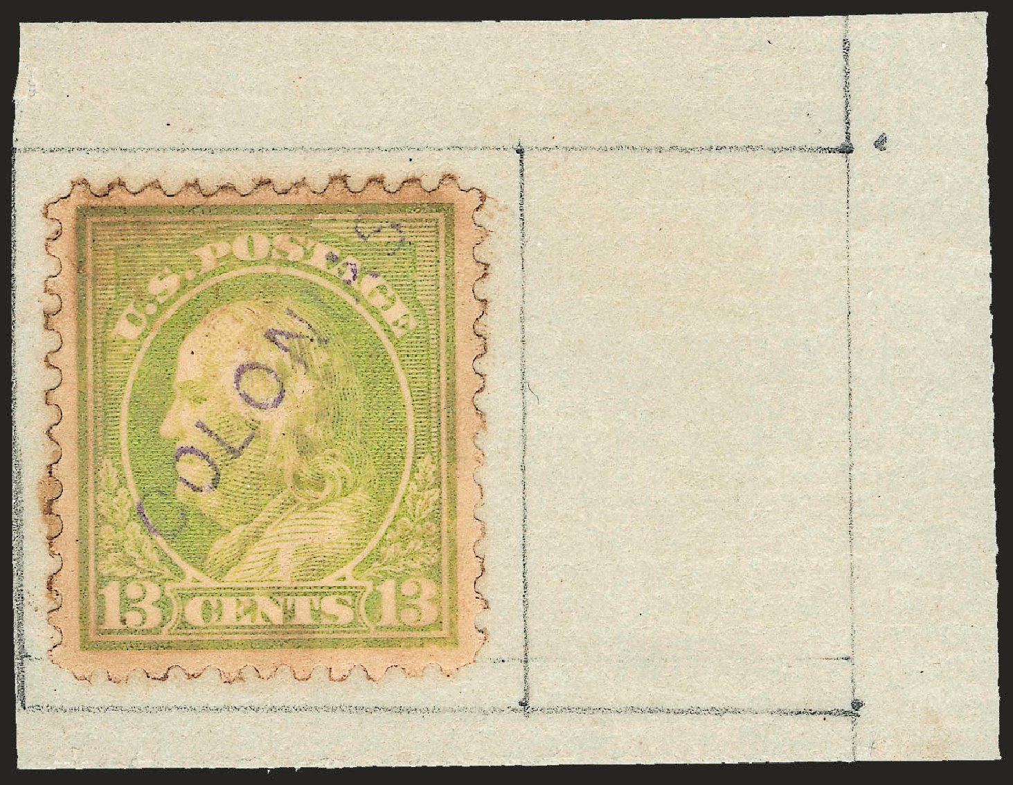 Costs of US Stamps Scott Catalogue 513: 13c 1917 Franklin Perf 11. Robert Siegel Auction Galleries, Apr 2010, Sale 984, Lot 926
