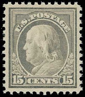 Prices of US Stamp Scott #514 - 15c 1917 Franklin Perf 11. H.R. Harmer, Jun 2013, Sale 3003, Lot 1357