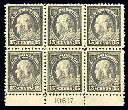 Prices of US Stamps Scott Catalogue 514 - 15c 1917 Franklin Perf 11. Matthew Bennett International, Dec 2008, Sale 330, Lot 1828