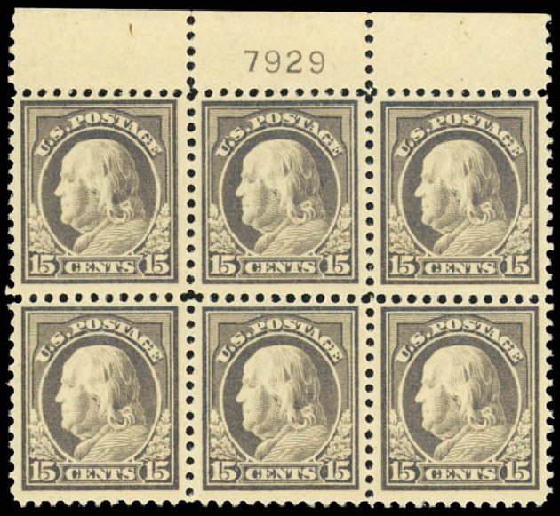 Prices of US Stamp Scott Cat. #514 - 1917 15c Franklin Perf 11. Daniel Kelleher Auctions, Apr 2013, Sale 636, Lot 388