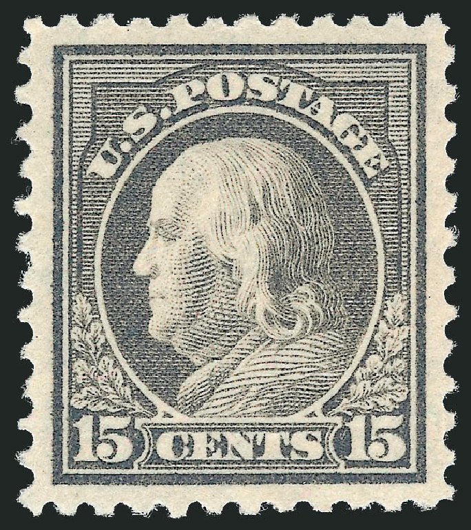 US Stamps Values Scott Catalogue 514: 15c 1917 Franklin Perf 11. Robert Siegel Auction Galleries, Dec 2012, Sale 1037, Lot 2089