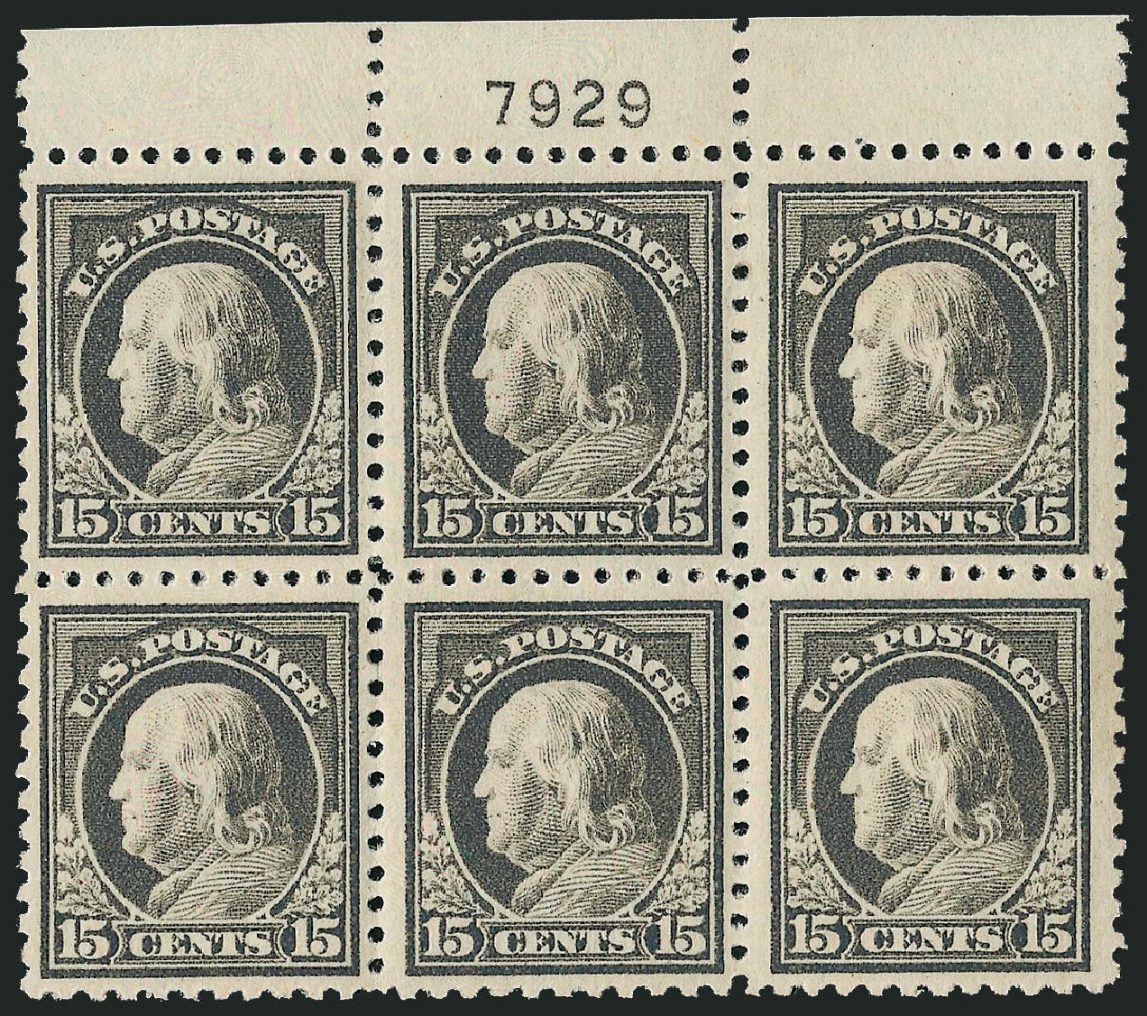 US Stamp Prices Scott Catalog 514 - 1917 15c Franklin Perf 11. Robert Siegel Auction Galleries, Jun 2011, Sale 1011, Lot 770