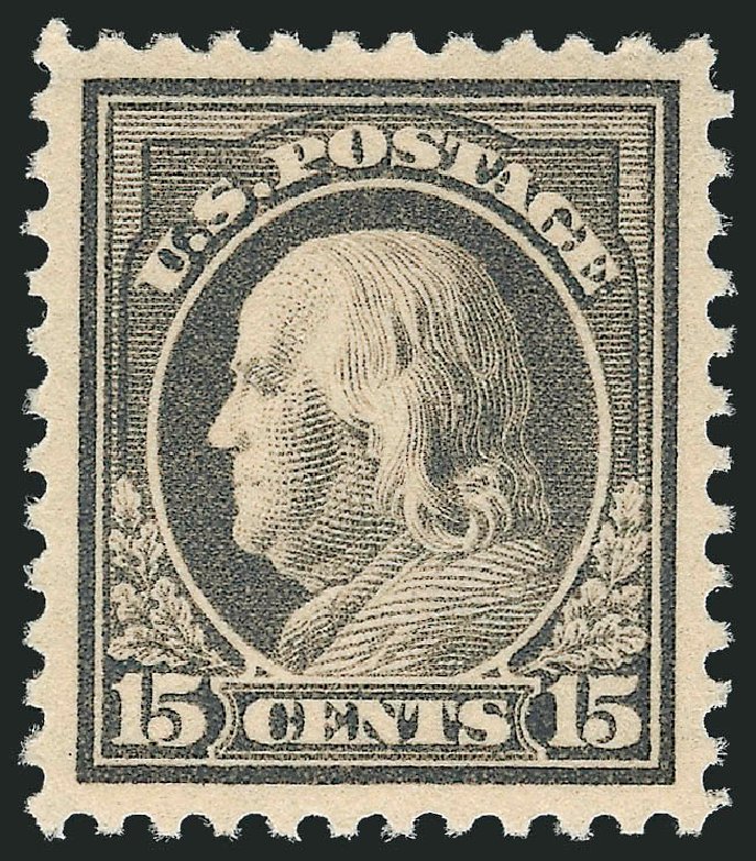 US Stamp Values Scott Catalog # 514 - 1917 15c Franklin Perf 11. Robert Siegel Auction Galleries, Nov 2012, Sale 1034, Lot 465