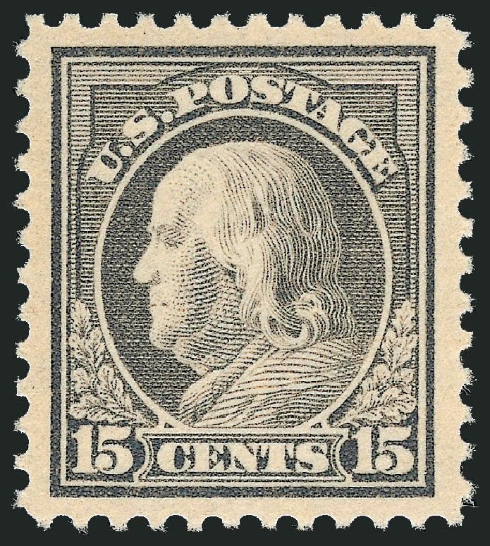 Cost of US Stamp Scott Cat. # 514 - 1917 15c Franklin Perf 11. Robert Siegel Auction Galleries, Sep 2008, Sale 962, Lot 2785