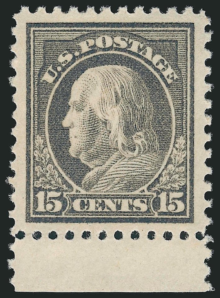 US Stamps Values Scott Catalog # 514 - 1917 15c Franklin Perf 11. Robert Siegel Auction Galleries, Sep 2009, Sale 976, Lot 2102