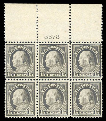 US Stamp Prices Scott Catalogue 514 - 1917 15c Franklin Perf 11. Matthew Bennett International, Mar 2012, Sale 344, Lot 4636
