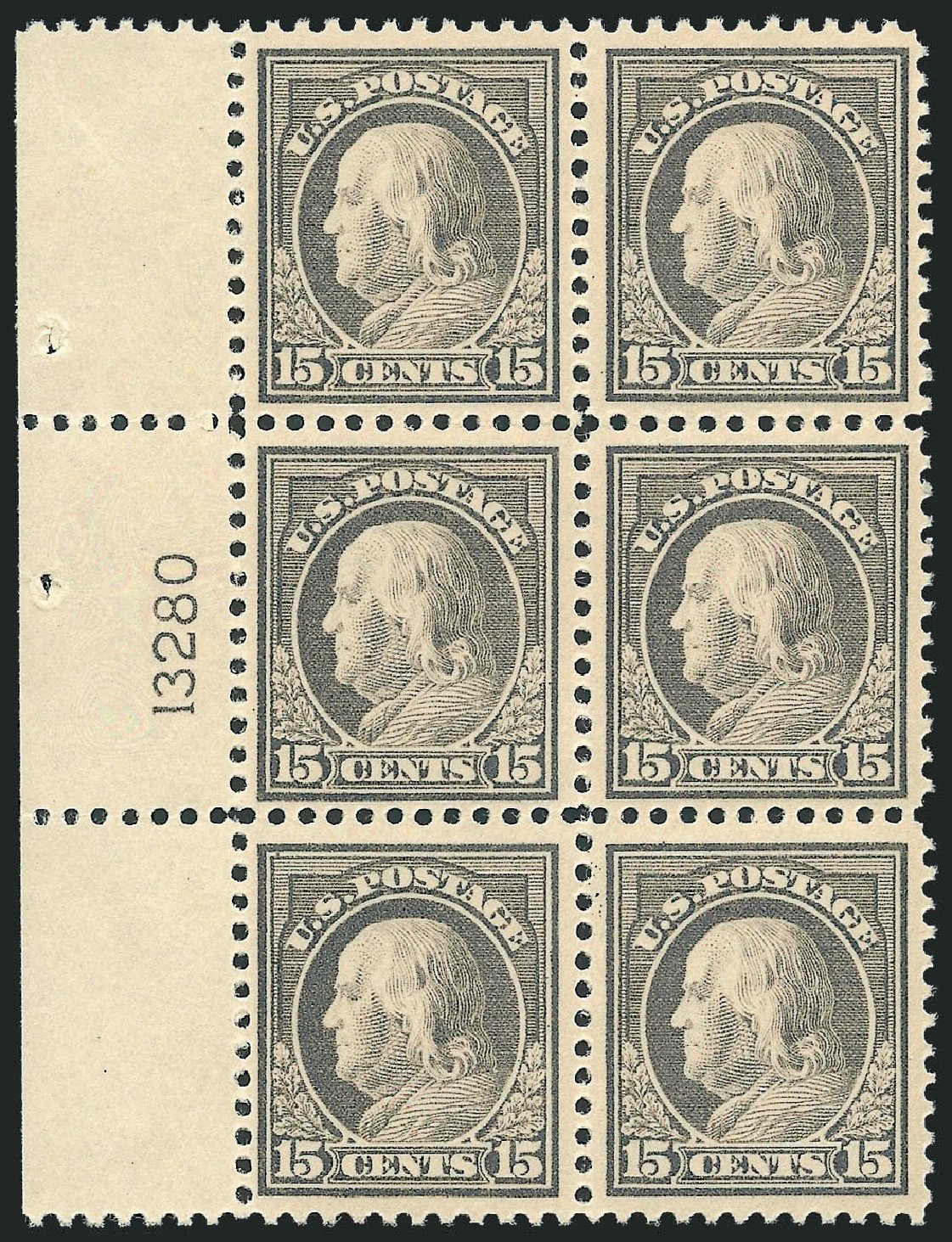 Costs of US Stamps Scott Cat. 514: 1917 15c Franklin Perf 11. Robert Siegel Auction Galleries, Oct 2011, Sale 1014, Lot 2006