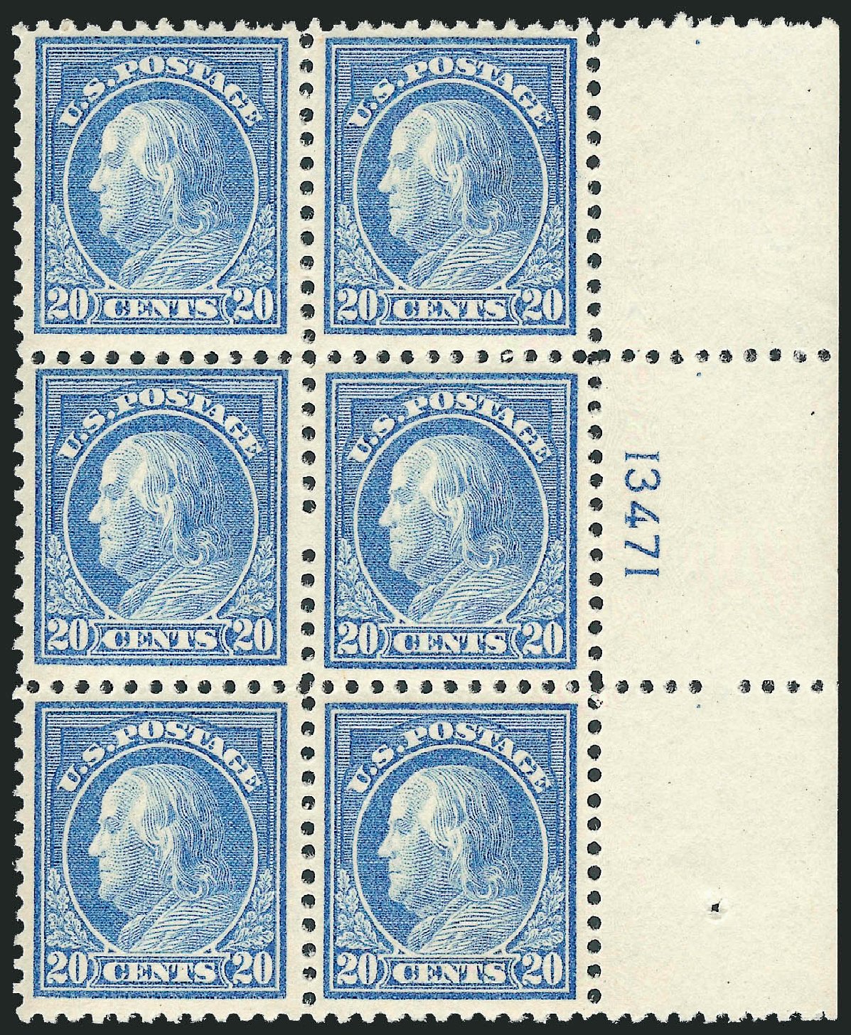 Prices of US Stamps Scott Catalogue 515 - 20c 1917 Franklin Perf 11. Robert Siegel Auction Galleries, Oct 2011, Sale 1014, Lot 2007