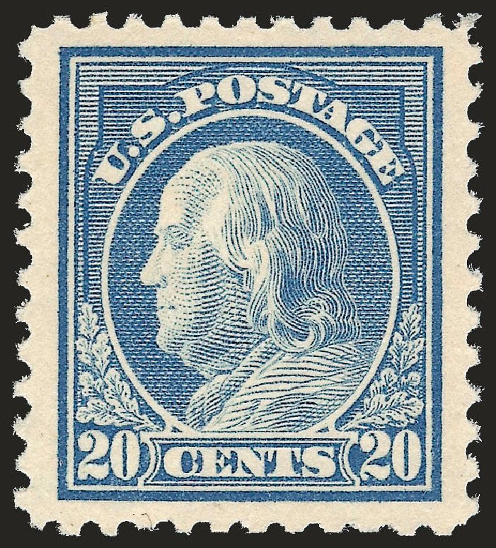 Costs of US Stamps Scott # 515 - 20c 1917 Franklin Perf 11. Robert Siegel Auction Galleries, Jun 2010, Sale 992, Lot 2517