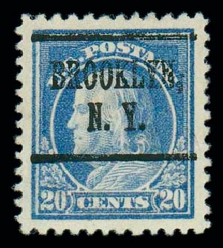 Cost of US Stamp Scott Catalogue 515 - 1917 20c Franklin Perf 11. Matthew Bennett International, Dec 2007, Sale 325, Lot 2170