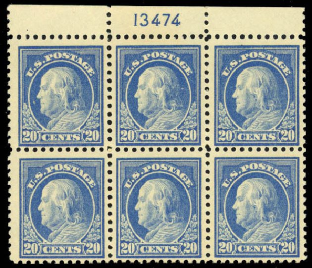 Prices of US Stamps Scott Catalog # 515 - 1917 20c Franklin Perf 11. Daniel Kelleher Auctions, Mar 2013, Sale 635, Lot 601