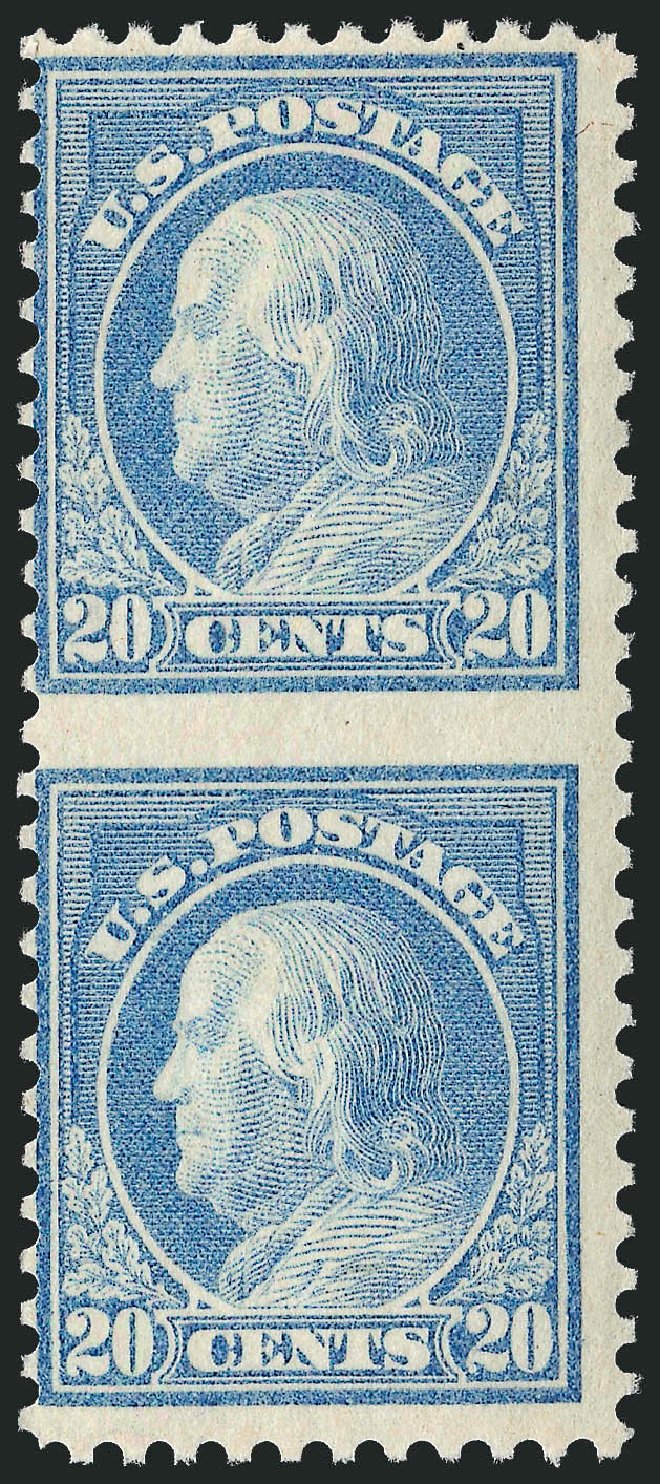 Values of US Stamps Scott 515 - 1917 20c Franklin Perf 11. Robert Siegel Auction Galleries, Jul 2013, Sale 1050, Lot 621