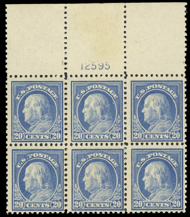 Costs of US Stamps Scott Cat. 515: 1917 20c Franklin Perf 11. Daniel Kelleher Auctions, Apr 2012, Sale 629, Lot 374
