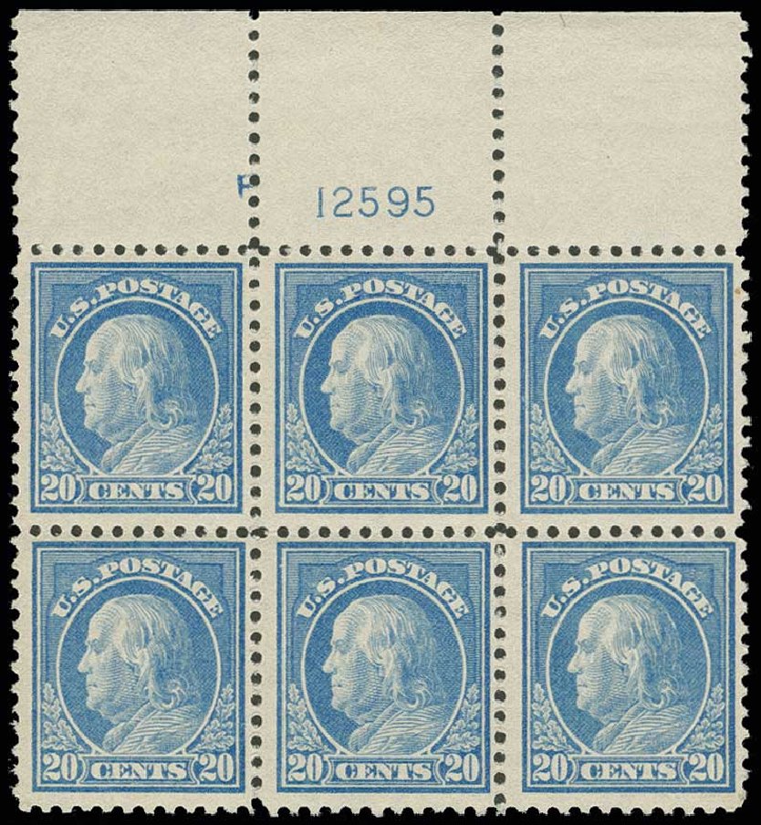 US Stamps Prices Scott Catalogue # 515: 1917 20c Franklin Perf 11. H.R. Harmer, Jun 2013, Sale 3003, Lot 1362