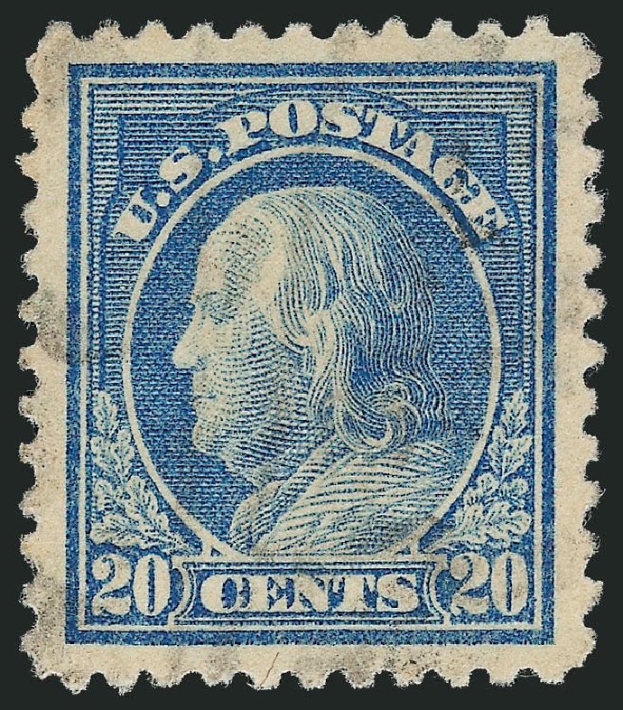 US Stamp Prices Scott Catalogue # 515 - 1917 20c Franklin Perf 11. Robert Siegel Auction Galleries, Oct 2012, Sale 1032, Lot 3602