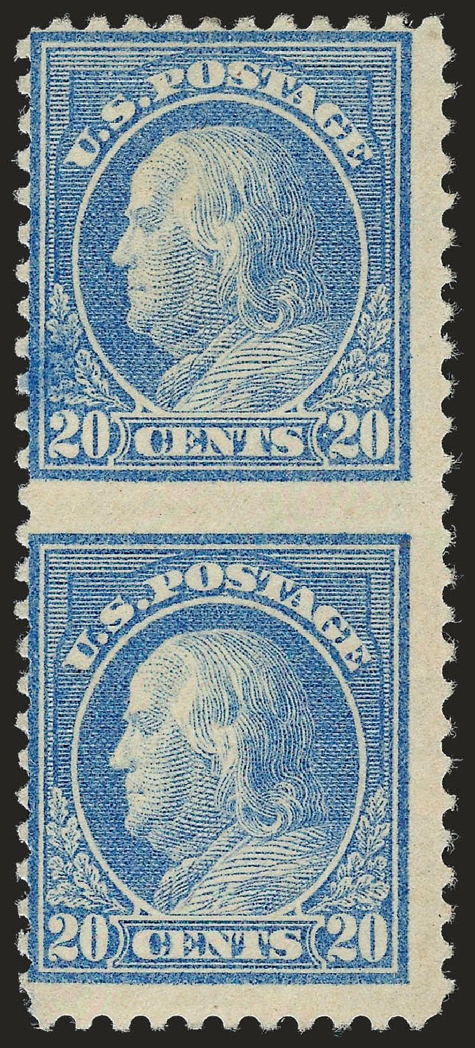 US Stamps Prices Scott Catalogue 515: 20c 1917 Franklin Perf 11. Robert Siegel Auction Galleries, Sep 2009, Sale 968B, Lot 686
