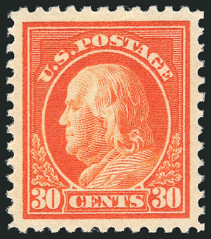 Value of US Stamp Scott Catalogue #516 - 30c 1917 Franklin Perf 11. Robert Siegel Auction Galleries, Dec 2010, Sale 1000, Lot 1239