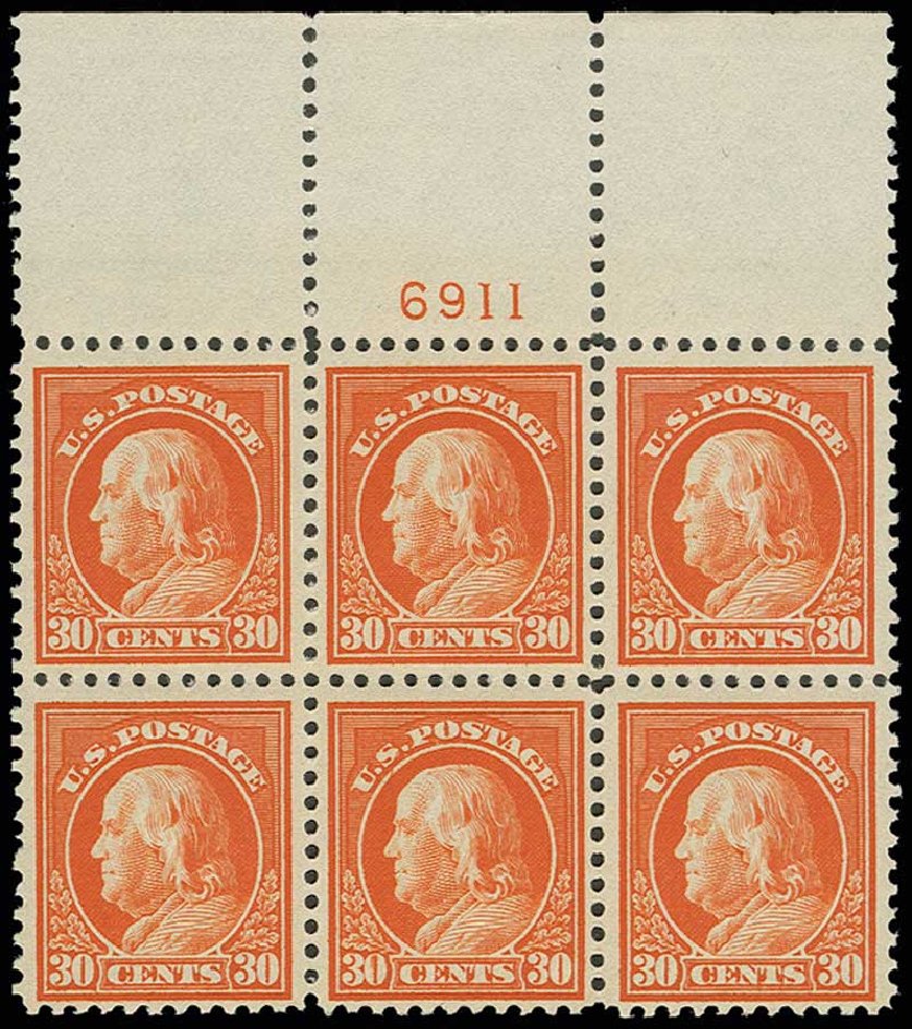 Cost of US Stamp Scott Cat. #516: 30c 1917 Franklin Perf 11. H.R. Harmer, Jun 2013, Sale 3003, Lot 1364