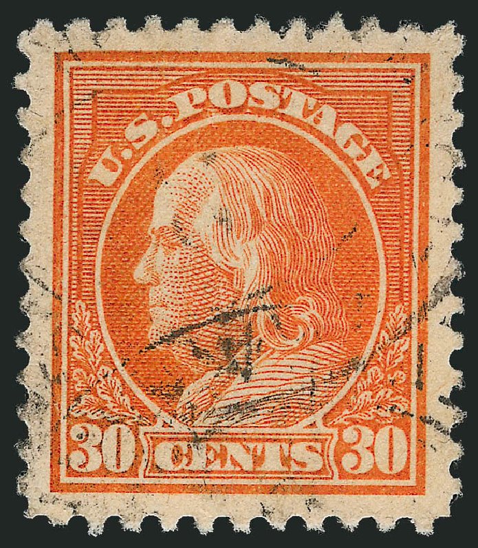 US Stamp Price Scott Catalogue #516: 30c 1917 Franklin Perf 11. Robert Siegel Auction Galleries, Oct 2012, Sale 1032, Lot 3603