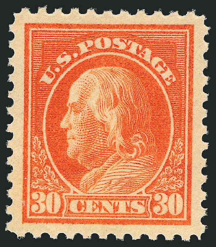 Values of US Stamp Scott Cat. # 516 - 1917 30c Franklin Perf 11. Robert Siegel Auction Galleries, Nov 2012, Sale 1034, Lot 466