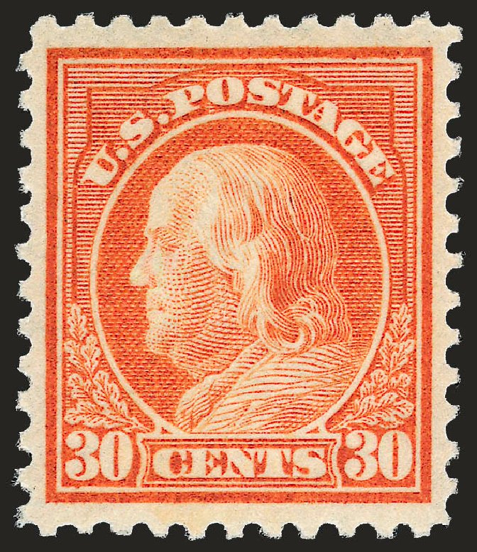 Prices of US Stamp Scott Catalogue #516: 30c 1917 Franklin Perf 11. Robert Siegel Auction Galleries, Dec 2008, Sale 967, Lot 4886