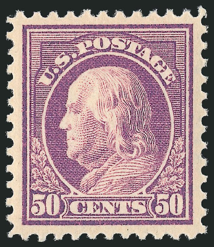 US Stamp Prices Scott Catalog #517 - 1917 50c Franklin Perf 11. Robert Siegel Auction Galleries, Dec 2010, Sale 1000, Lot 1240