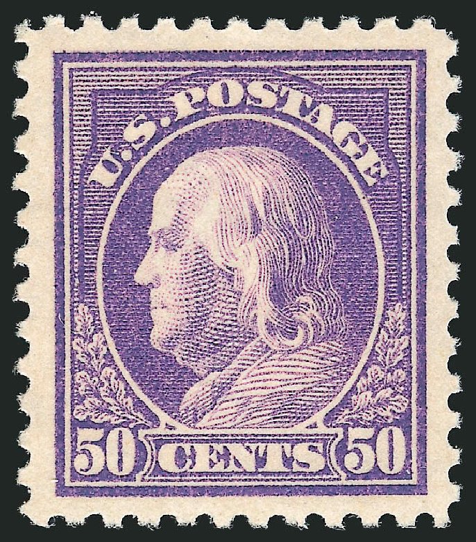 Prices of US Stamps Scott Catalogue # 517 - 1917 50c Franklin Perf 11. Robert Siegel Auction Galleries, Mar 2012, Sale 1019, Lot 870